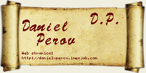 Daniel Perov vizit kartica